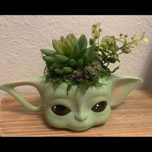 Baby Yoda succulent arrangements!